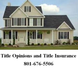 title opinions and title insurance
