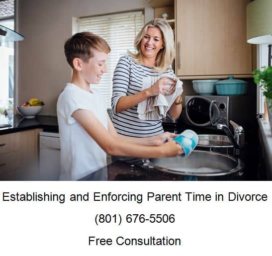 establishing and enforcing parent time in divorce